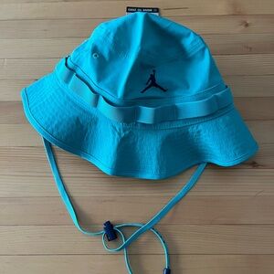 Jordan Teal Bucket Hat with Navy Logo Size Small